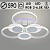 Люстра DK05883C/3+3A PR WT белый 114W+8W LED RGB 3000-6500K d590 ПДУ(ИК) диммер, HN23