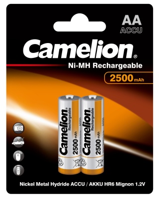 Аккум-р CAMELION AA-2500mAh Ni-Mh BL-2, 1.2B (24/384)