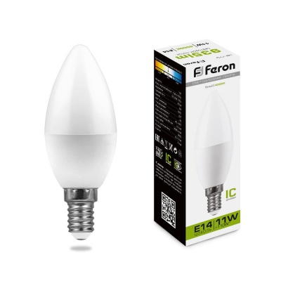 Лампа светодиодная FERON LB-770 11W 230V E14 4000K C35