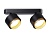 Спот накладной поворотный AMBRELLA TN71288/2 BK/GD черный/золото GX53/2 max 12W 270*95*137 