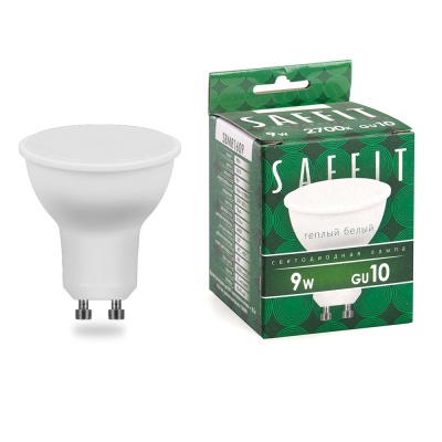 Лампа светодиодная SAFFIT 9W 2700K 230V GU10 MR16, SBMR1609 ()