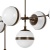 813197 Люстра GLOBO 9х40W E14 umber/white