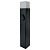 Светильник FERON DH0206 230V без лампы E27, 80*80*450мм, черный, с розеткой (столб)