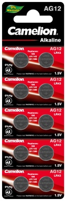 Батарейка CAMELION G12 BL-10 Mercury Free (AG12-BP10(0%Hg) 386A/LR43/186 для часов()