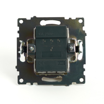 Выключатель (механизм) 3-клавишный, серия Катрин, GLS10-7108-08, золото