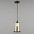 Подвес N4804/1HQ BK+AM черный 1х40W E27 d130 h800, QH22