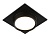 Светильник встраиваемый AMBRELLA TN6739 BK черный IP44 GX53 110*110*57