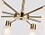Люстра подвесная Ambrella TR9584/8 BS латунь E14*8 max 40W 720*720*385