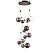 801189 Люстра SFERETTA LED 18х1,35W 1080LM КОФЕЙНЫЙ/МУЛЬТИКОЛОР 3000K