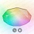 Светильник MAYSUN ALMAZ  управляемый 25W RGB R-345-SHINY/WHITE-220-IP44 /2019 