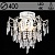 Люстра E2425/4+4 WG белое золото/хрусталь 4х40W E27+4x5W LED ПДУ d400 h390, QH23