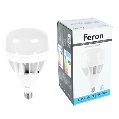 Лампа светодиодная FERON LB-65 100W 230V E27-E40 6400K