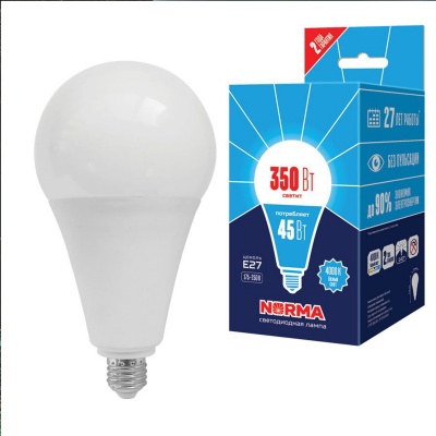 Лампа светодиодная Volpe LED-A120-45W/4000K/E27/FR/NR картон