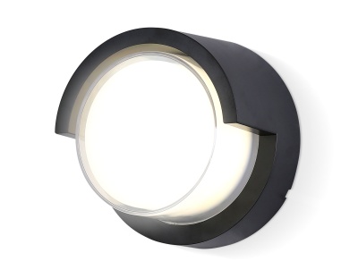 Светильник светодиодный уличный настенный архитектур ST5231 BK черный IP65 LED 4200K 12W D169*100