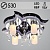 Люстра 5521/4+1 CR хром 4х40W Е14+1х35W MR11 ПДУ LED-RBP d530, 24