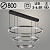 Люстра 387/3/800 GR+BK серый/черный 95W+9х3W LED 3000K-6500K d800 h400 ПДУ диммер mobile, ELEO23