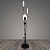 Торшер 9979 BK черный 3x8W LED h1550, BTH23