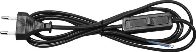 Сетевой шнур FERON с выключателем 1.9м черный /KF-HK-1 (200)