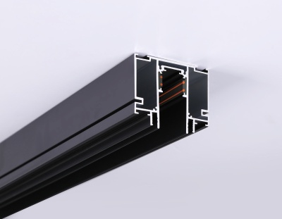 Шинопровод низковольтный встраиваемый в натяжной потолок GL3252 BK черный IP20 48V 2000*62.72*53.15