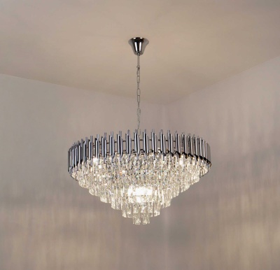 Люстра ESTARES SANDRA 12хЕ14-750х1000-CHROME/CRYSTAL-220-IP20