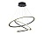 Светильник Ambrella FA4361/3 BK черный 145W 3000K/4200K/6400K D770*800 (ПДУ РАДИО 2.4G)