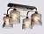Светильник потолочный Ambrella TR3033249/4 BK/WD черный/дерево E27/4 max 60W 340*340*245