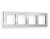 AF550104 Рамка ALFA Platos (Серебро Металл шлифованный) 4-ая