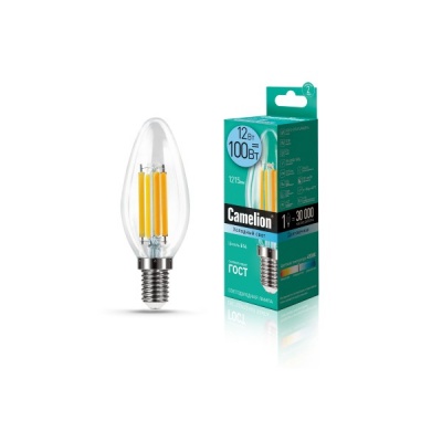 Лампа CAMELION LED12-C35-FL/845/E14 220V 12W