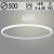 Люстра DK06331A/1 PR WT белый 54W LED 3000-6500K d500 ПДУ(ИК) диммер, HN23
