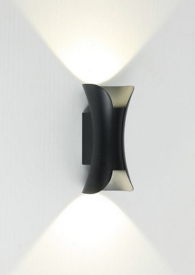 ИМИДЖ IL.0014.0007 BK Светильник настенный LED 2*5W 4000K Черный 220V IP54