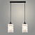 Подвес N4821/2HT BK черный 2х40W E27 d430 h800, QH23