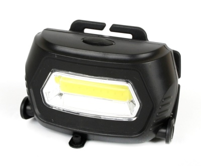 Фонарь ULTRAFLASH LED5359 налобный аккум 5В, черный COB 3Ватт, 3 реж.,пласт.,бокс