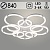 Люстра DK06303C/5+5A PR WT+CR белый/хром 270W LED 3000K-6000K d840 ПДУ(ИК) диммер, HN24