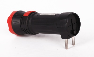 Фонарь ULTRAFLASH LED3849 аккум. 220В, черный, 1 LED, 2 режима,SLA, пластик, коробка
