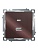 Розетка 2-местная USB + type C (механизм), 250В, 3А, max 20W, серия Катрин, GLS10-7116-04 шоколад