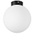 812027 Люстра GLOBO 1х40W E14 matt black/white