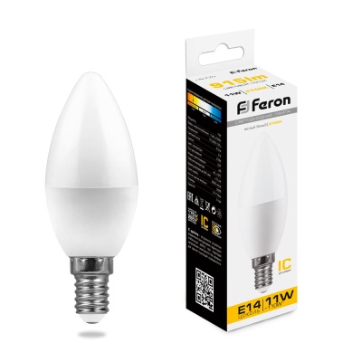 Лампа светодиодная FERON LB-770 11W 230V E14 2700K C35