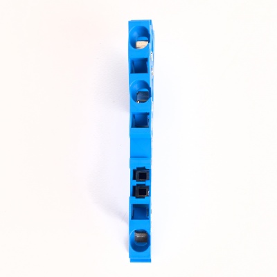 Зажим самозажимной, 3-проводной проходной ЗНИ - 4.0, JXB ST 4, синий LD553-2-40