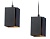 Светильник подвесной Ambrella TN5133/2 BK черный E27/2 max 40W 260*80*1150