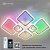 Люстра светодиодная ESTARES OVAL ICE RGB 180W 7S-APP-960x750x110-WHITE/WHITE-220-IP20 управляемая