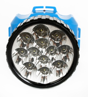 Фонарь ULTRAFLASH LED5361 NEW налобный аккум., голубой 12LED 2режима, пластик, бокс