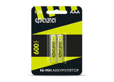 Аккумулятор ФАZА HR03-600-B2 AAA  600мАч Ni-MH BL-2 (2/20)