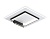 Светильник Ambrella FL51455/1+1 WH/BK белый/черный 72W 3000K-6400K+4200K 500*500*80 (ПДУ 2.4G)