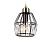 Светильник подвесной с хрусталем Ambrella TR5875 DCF/SB темный кофе/бронза E14 max 40W D150*650