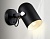 Спот накладной AMBRELLA TR8204 BK черный E27 max 40W D117*280 с выключателем в стиле лофт