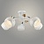 Люстра N5675/5 WT+WOOD белый/дерево 5x40W E27 d640 h240, QH23