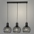Подвес 74651/3HT BK черный 3х40W E27 d650 h800, GNV23