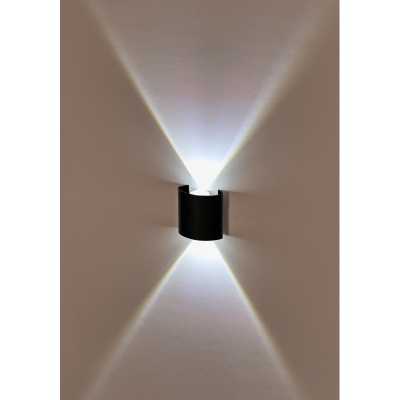 ИМИДЖ IL.0014.0001-2 BK Светильник настенный LED 2x1W 4200K Черный 220V IP54