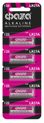 Батарейка ФАZA LR27A-B5 Alkaline BL-5 (5/60)