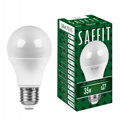 Лампа светодиодная SAFFIT 35W 4000K 230V E27 A70, SBA7035